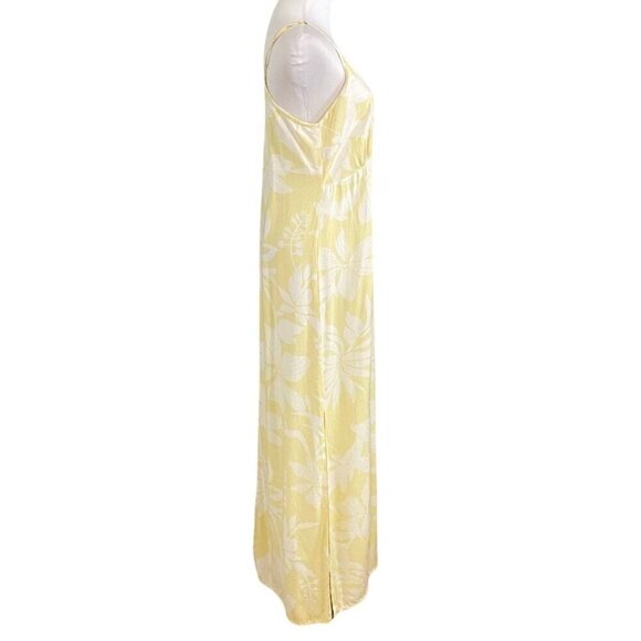 KIWI + PUNCH SOFT YELLOW WHITE FLORAL MAXI SUMMER DRESS - S - Picture 2 of 9
